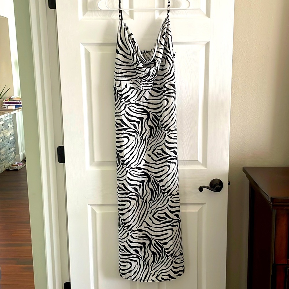 Zebra Maxi Dress New With Tags